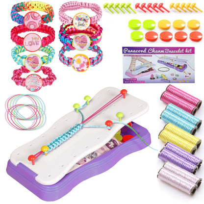 Bracelet Making Kit DIY Arts and Crafts Toys Kids Travel Activity Set Birthday Gifts For 6 7 8 9 10 11 12 Year Old Girls