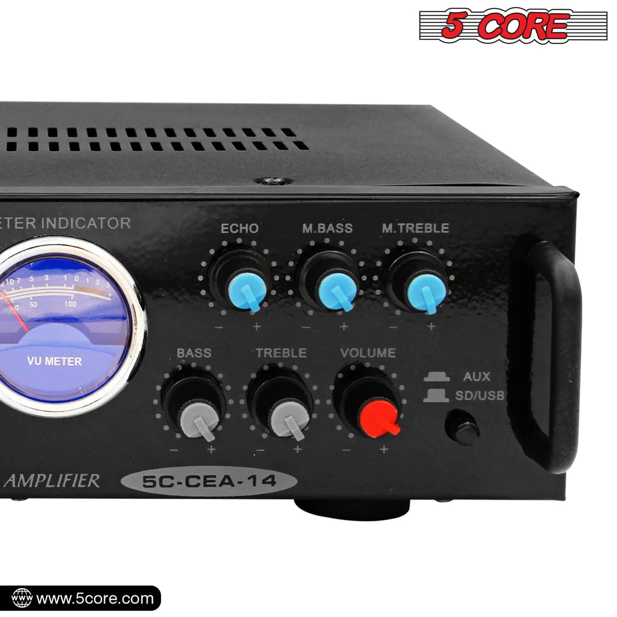 5Core Dual Channel Amplifier Car Audio System 300W Audio Reciver Car