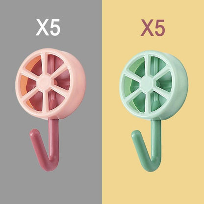 10-Piece Self-Adhesive Wall Hooks for Home Organization