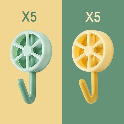 10-Piece Self-Adhesive Wall Hooks for Home Organization