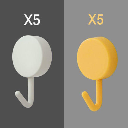 10-Piece Self-Adhesive Wall Hooks for Home Organization