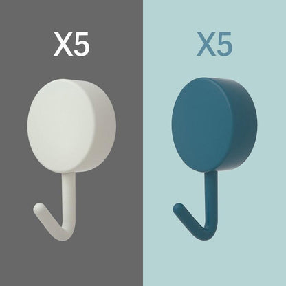 10-Piece Self-Adhesive Wall Hooks for Home Organization