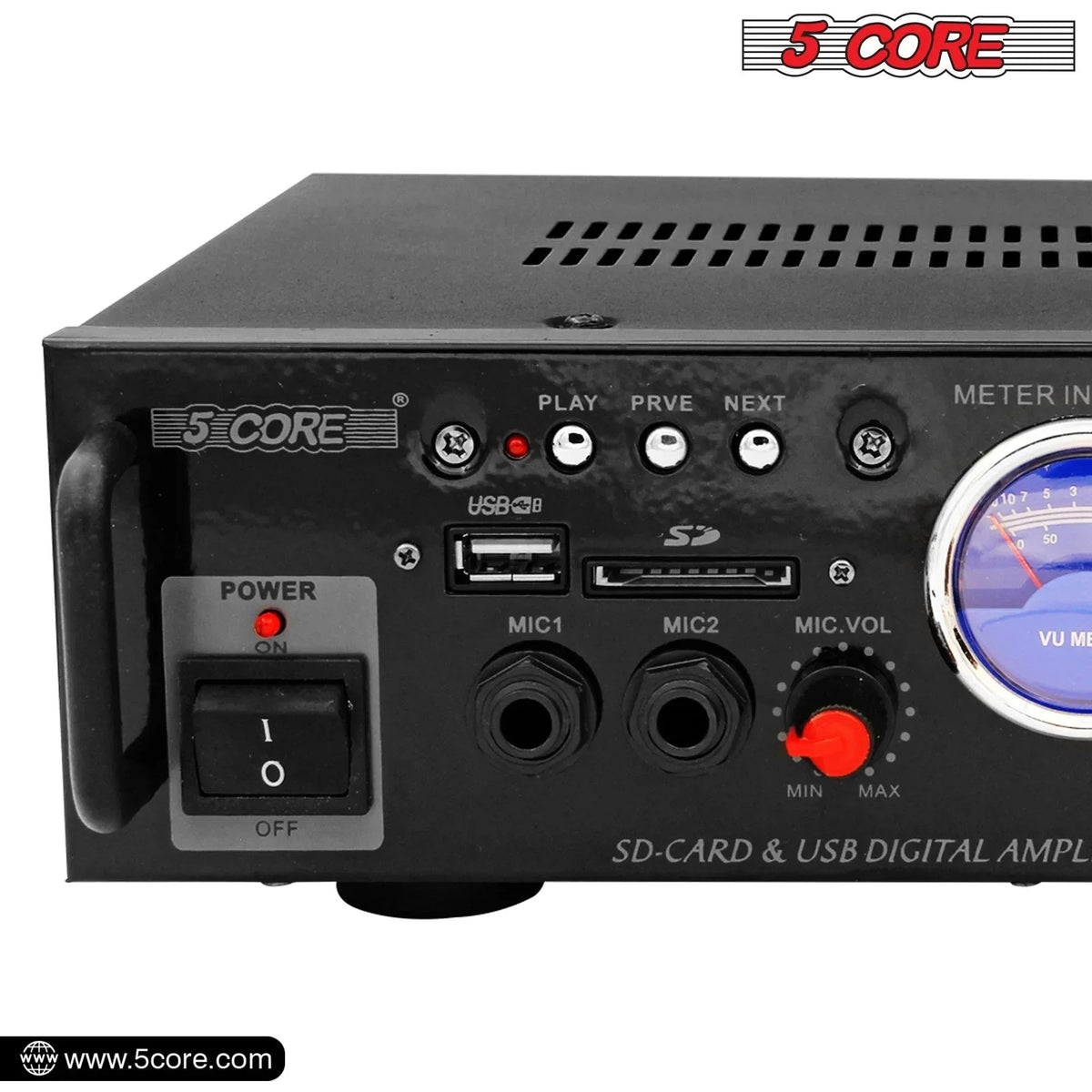 5Core Dual Channel Amplifier Car Audio System 300W Audio Reciver Car