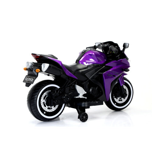 Kids Motorcycle 12V Motorcycle For Kids 3 4 5 6 Years Boys Girls 12v7ah Kids Motorcycle Ride On Toy With Training Wheels Manual Throttle  Drive By Hand Lighting Wheels