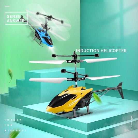 Rechargeable Induction Flying Helicopter Toy with Lights