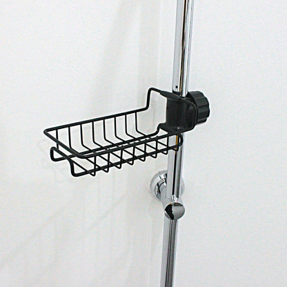 Adjustable Sink Faucet Organizer with Drain Rack