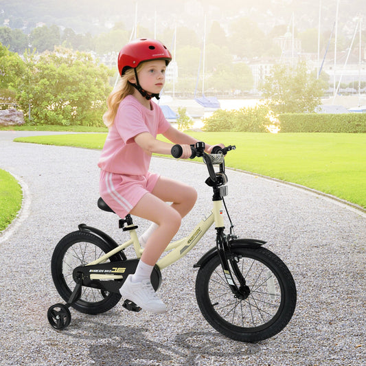 Kids' Sport Bicycle with Training Wheels – 12–18-Inch Options
