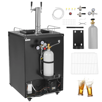 Kegerator With Dual Draft Dispensers US