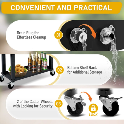 Outdoor Bottle & Cooler With Wheels US
