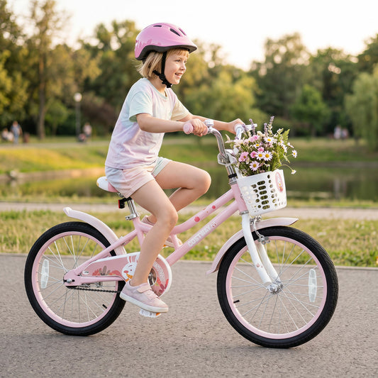 18-Inch Kids' Bicycle with Training Wheels & Front Basket