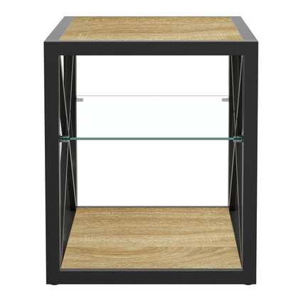 1 Piece Modern End Table Nightstand for Bedroom & Living Room