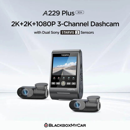 VIOFO A229 Plus 2K QHD 3-Channel Dash Cam