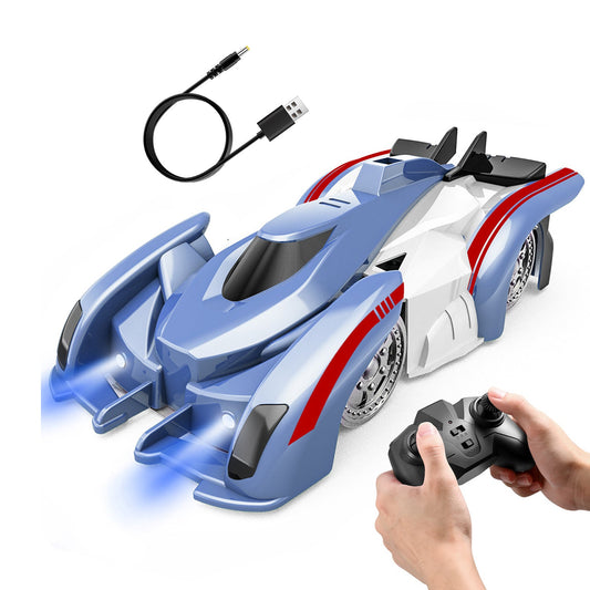 Rechargeable Wall-Climbing RC Stunt Car with Lights