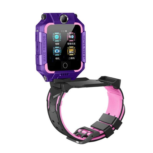 2G/4G Kids Smart Watch Phone Call Digital Screen Waterproof Wristwatch GPS Locator Smart Watch With Dual Camera Pedometer Touchscreen Kids Watch With MP3 Music Player Video Recorder Toddlers Toys Birthday Gift For Children