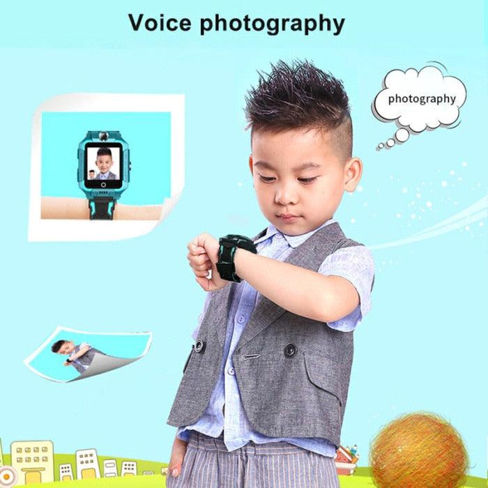 2G/4G Kids Smart Watch Phone Call Digital Screen Waterproof Wristwatch GPS Locator Smart Watch With Dual Camera Pedometer Touchscreen Kids Watch With MP3 Music Player Video Recorder Toddlers Toys Birthday Gift For Children