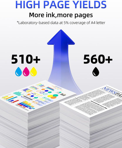 myCartridge Compatible Brother LC401XL Ink Cartridge 4-Pack (Black, Cyan, Yellow, Magenta) | MFC-J1010DW MFC-J1170DW MFC-J1012DW MFC-J1800DW | 560 Pages High Yield
