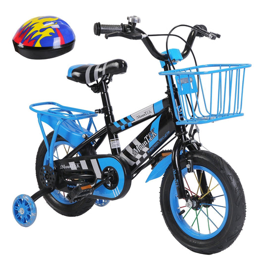 12-Inch Kids' Bicycle with Training Wheels, Helmet & Basket