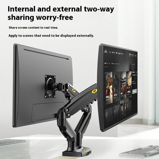 Computer Dual Screen Monitor Smart Desktop Up And Down Lifting Display Rack