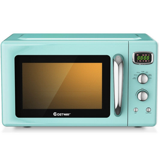 0.9 Cu. Ft. Retro Countertop Microwave – Green