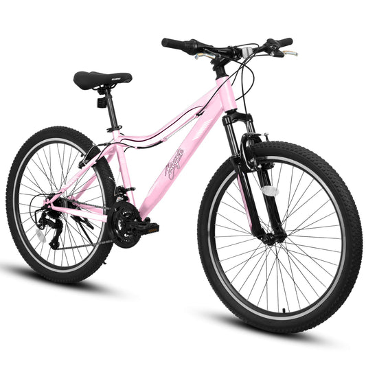 26-Inch Pink TrailLite Mountain Bicycle – 21-Speed, Front Suspension