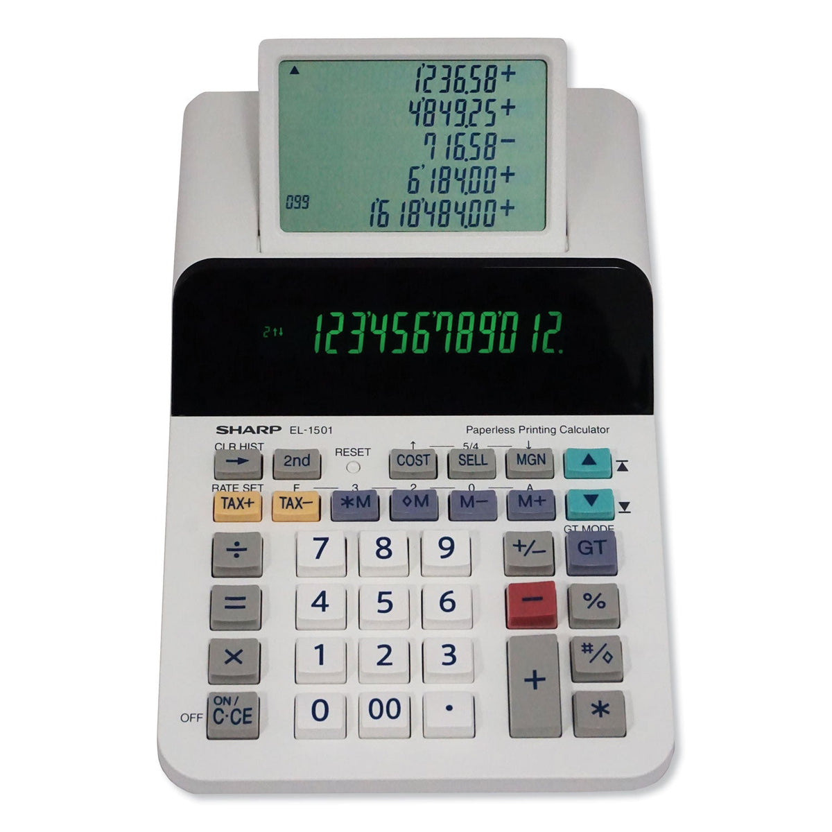 Sharp EL-1501 Paperless Printing Calculator