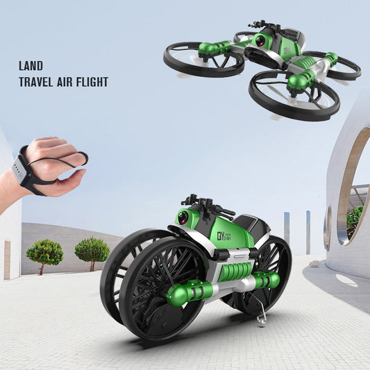 2-in-1 WiFi FPV RC Drone Motorcycle with 0.3MP Camera