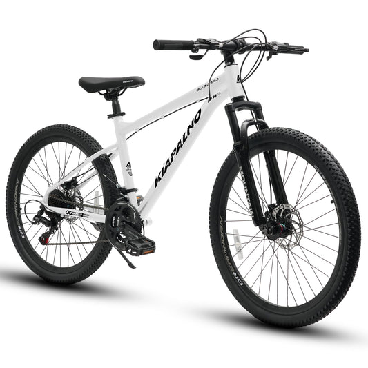 26-Inch White AllTrail Mountain Bicycle – 21-Speed