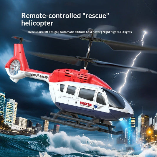 Remote Control Fire Rescue Helicopter Toy with Lights