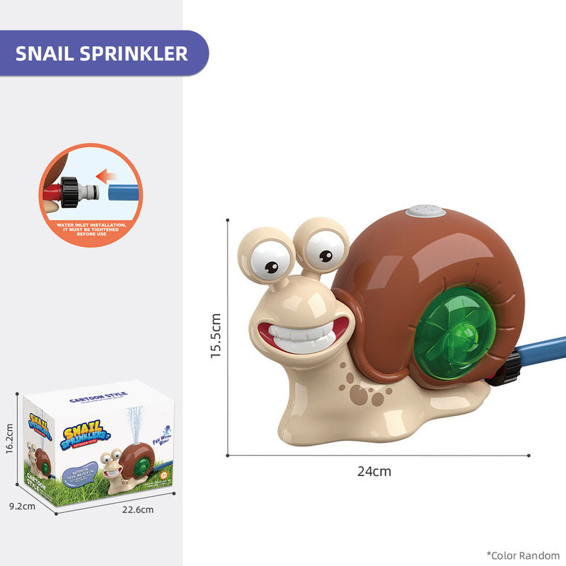 Cartoon snail sprinkler for boys and girls, summer garden lawn, water - spraying toys, fun pool party, backyard