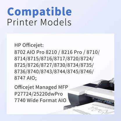myCartridge Compatible Remanufactured HP 952XL Ink Cartridge 2-Pack (Black) | OfficeJet Pro 7720 7730 7740 8200 8210 8216 8218 8700 8710 8714 8715 8716 8717 8718 8719 8720 8724 8725 8726 8727 8728 8730 8732M 8734 8735 8736 8740 | 2000 Pages High Yield