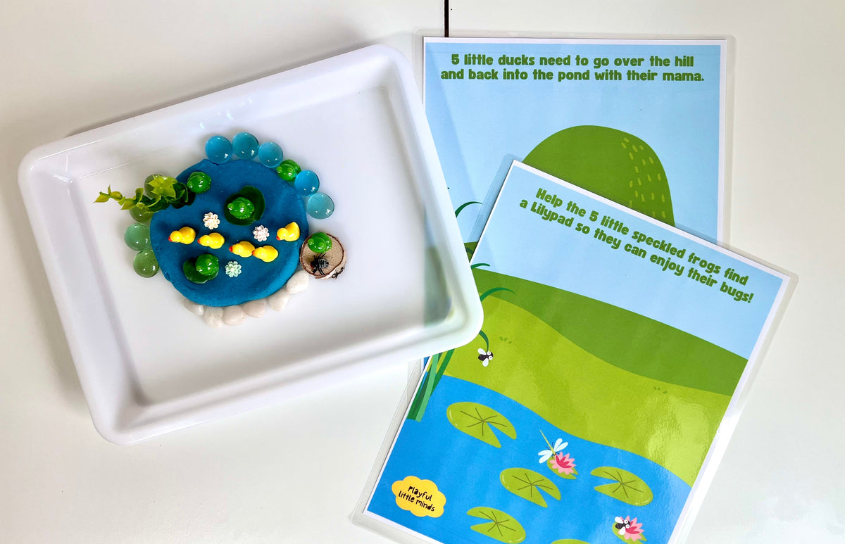 Duck Pond Playdough Kit: Educational Toy for Kids | Nursery Rhyme Inspired