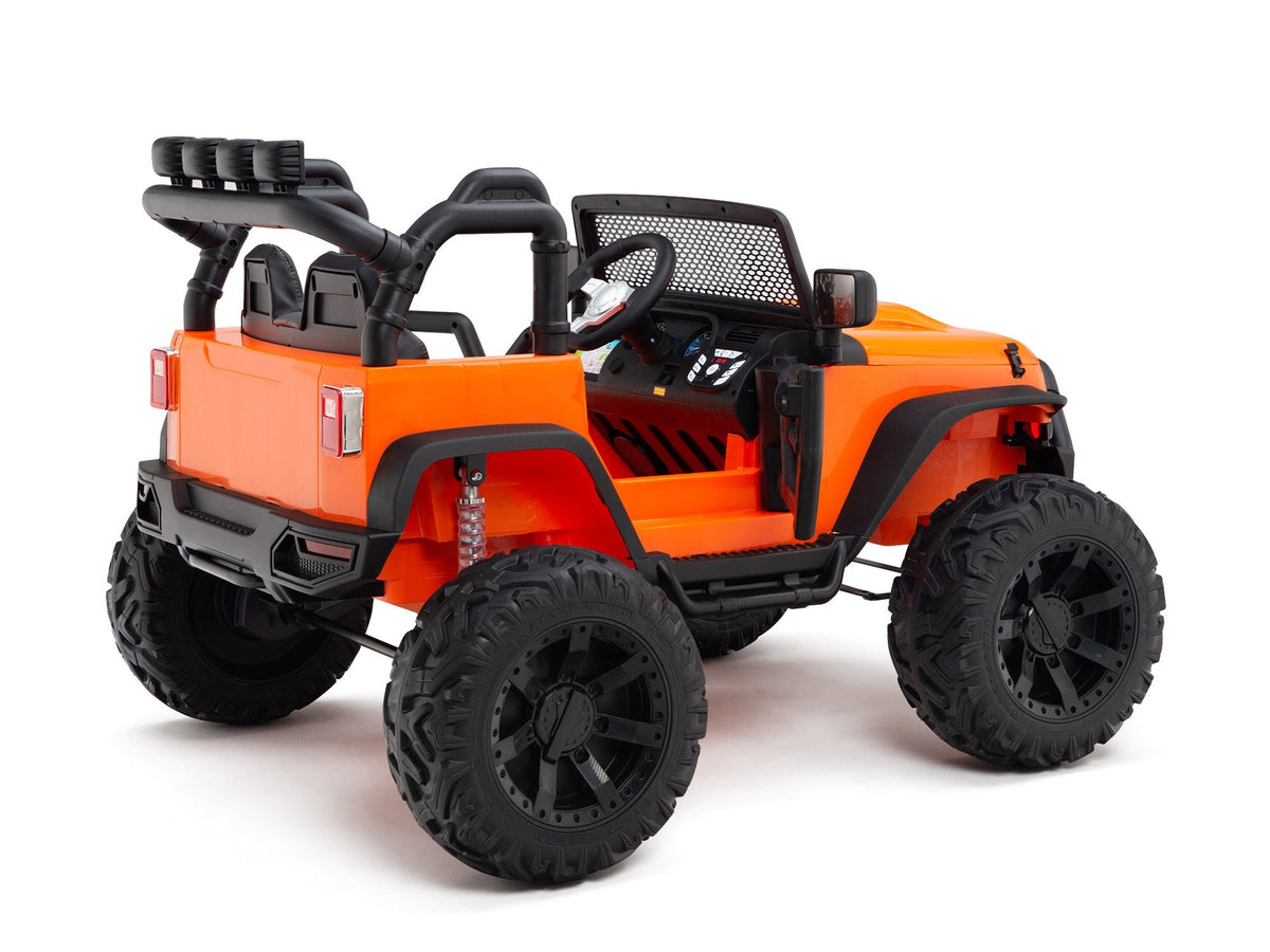 BOOM BOOM The BUFFALO Children's Off-Road Kids Car 24V 4X4 Ride-On Toy with 2 Seats Magic Cars Parental Remote Control - Perfect Present for Little Boys and Girls