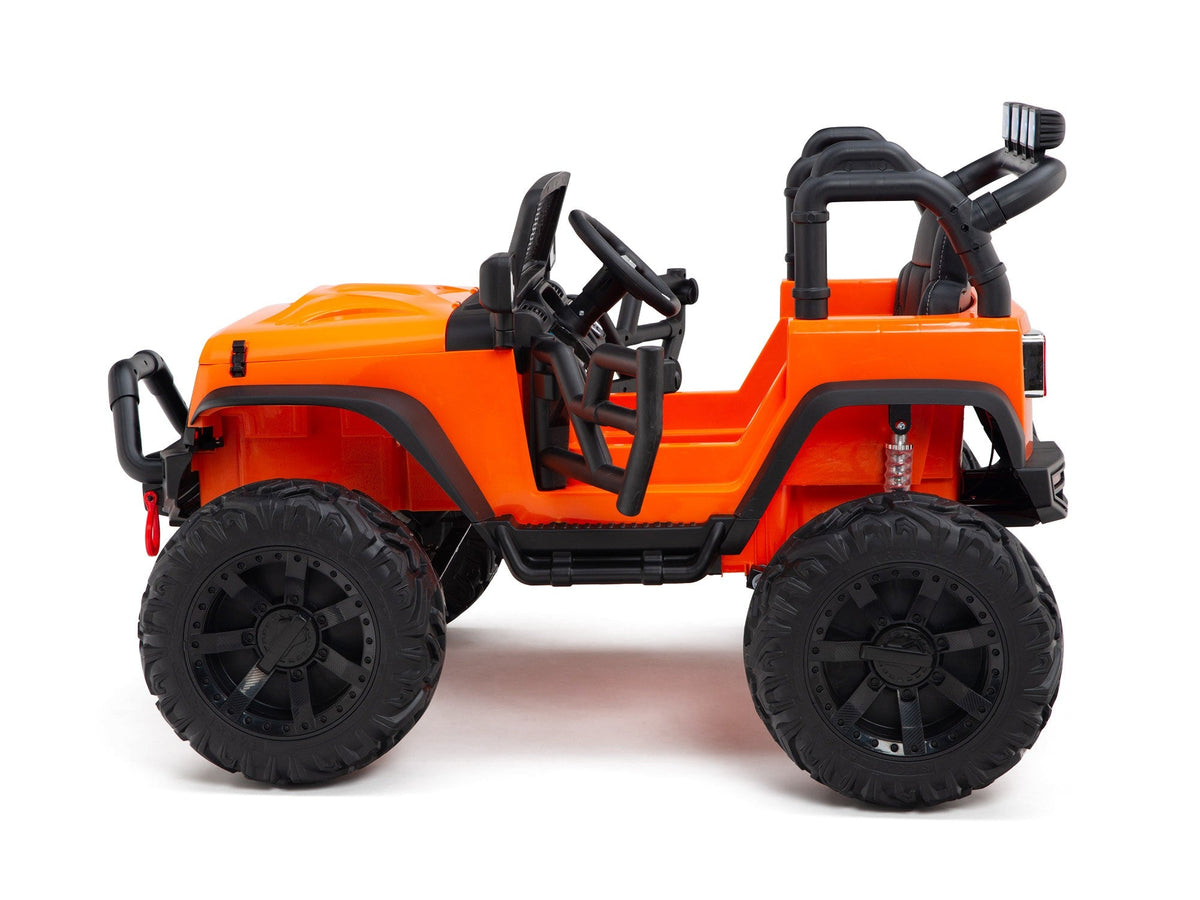 BOOM BOOM The BUFFALO Children's Off-Road Kids Car 24V 4X4 Ride-On Toy with 2 Seats Magic Cars Parental Remote Control - Perfect Present for Little Boys and Girls