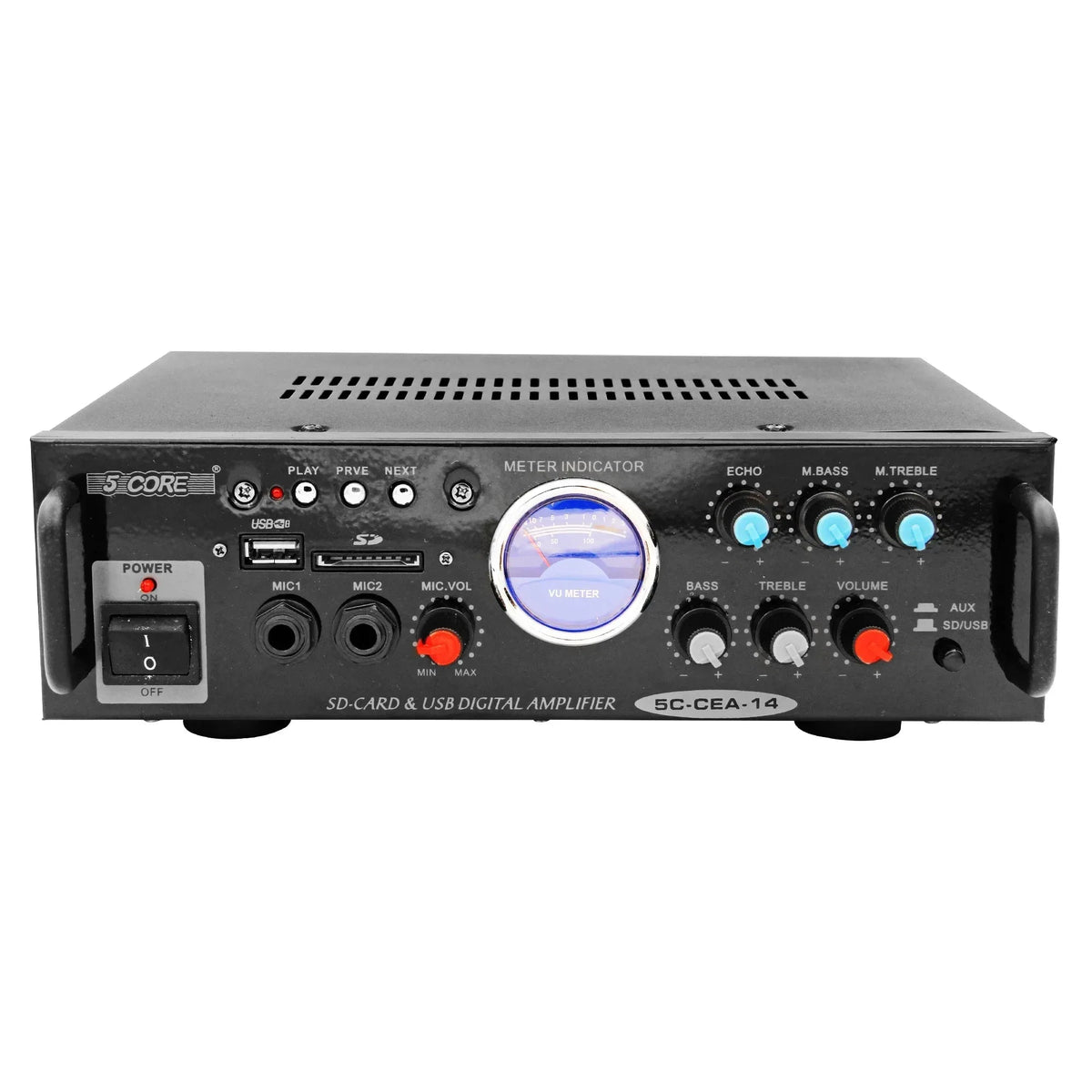 5Core Dual Channel Amplifier Car Audio System 300W Audio Reciver Car