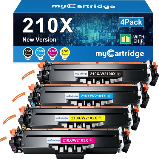 myCartridge HP Color LaserJet Pro 4201dw Toner With Chip 4-Pack (Black, Cyan, Yellow, Magenta) | HP Color LaserJet Pro 4201dw · High-Yield · Latest Chip Version |