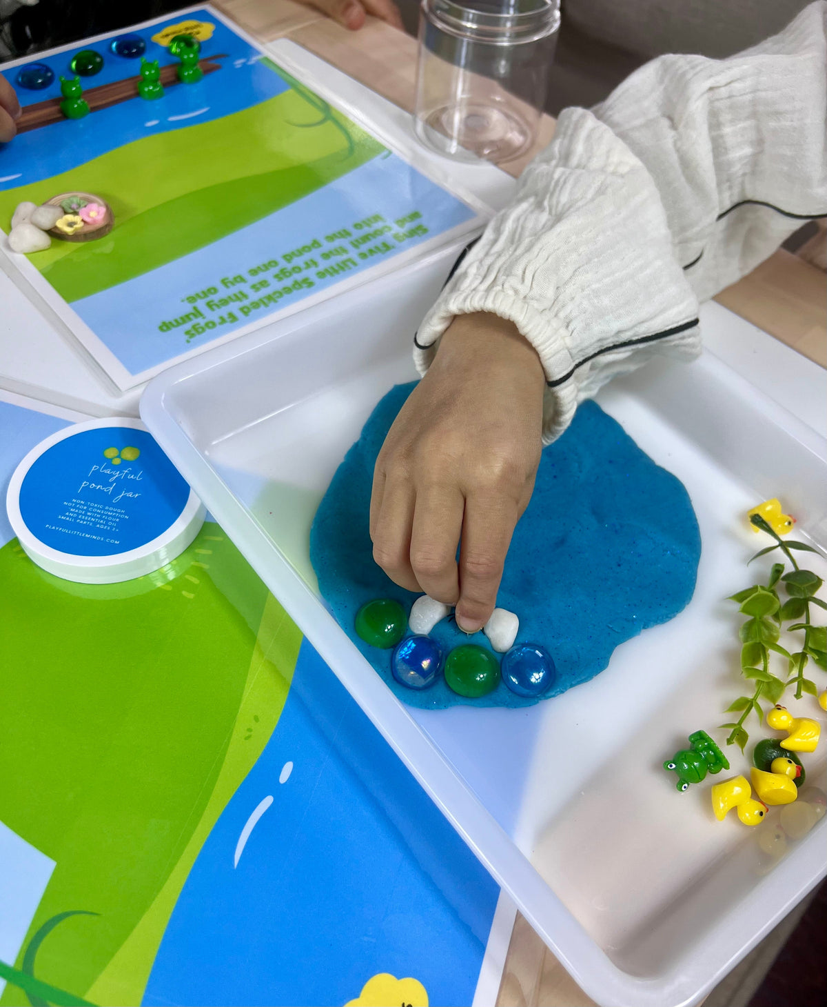 Duck Pond Playdough Kit: Educational Toy for Kids | Nursery Rhyme Inspired