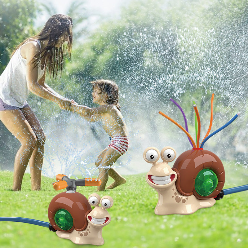 Cartoon snail sprinkler for boys and girls, summer garden lawn, water - spraying toys, fun pool party, backyard