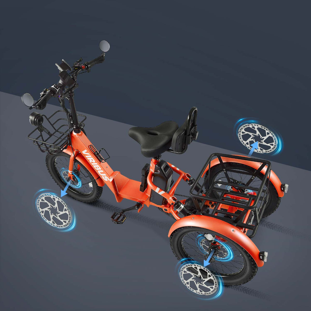 Viribus FC1 Folding Electric Tricycle | GYZMOGENIX