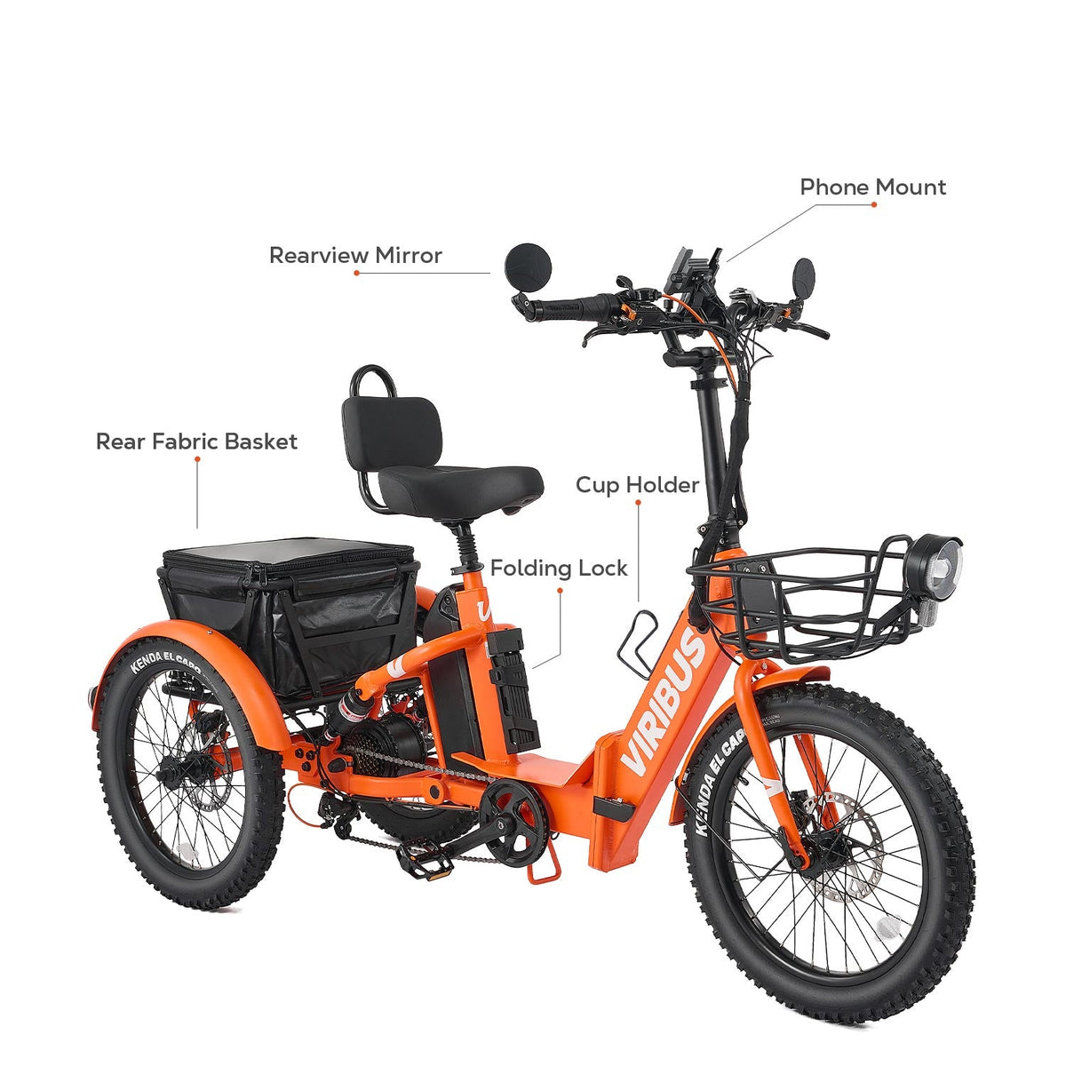 Viribus FC1 Folding Electric Tricycle | GYZMOGENIX