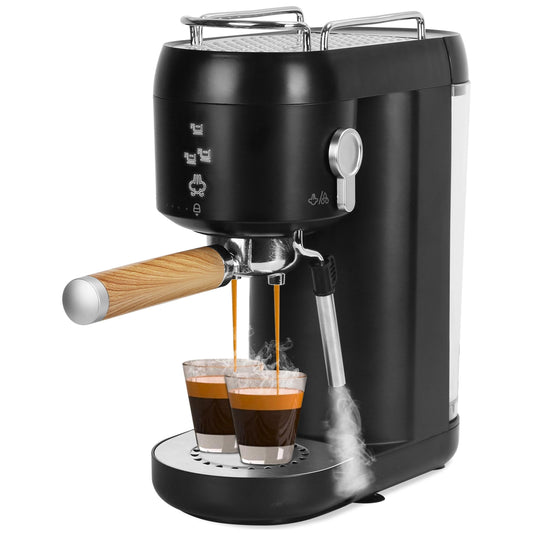 15-Bar Espresso Machine with Steam Wand and Removable Water Tank