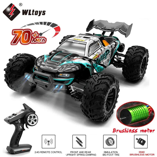 1:16 4WD High-Speed RC Monster Truck with LED Lights