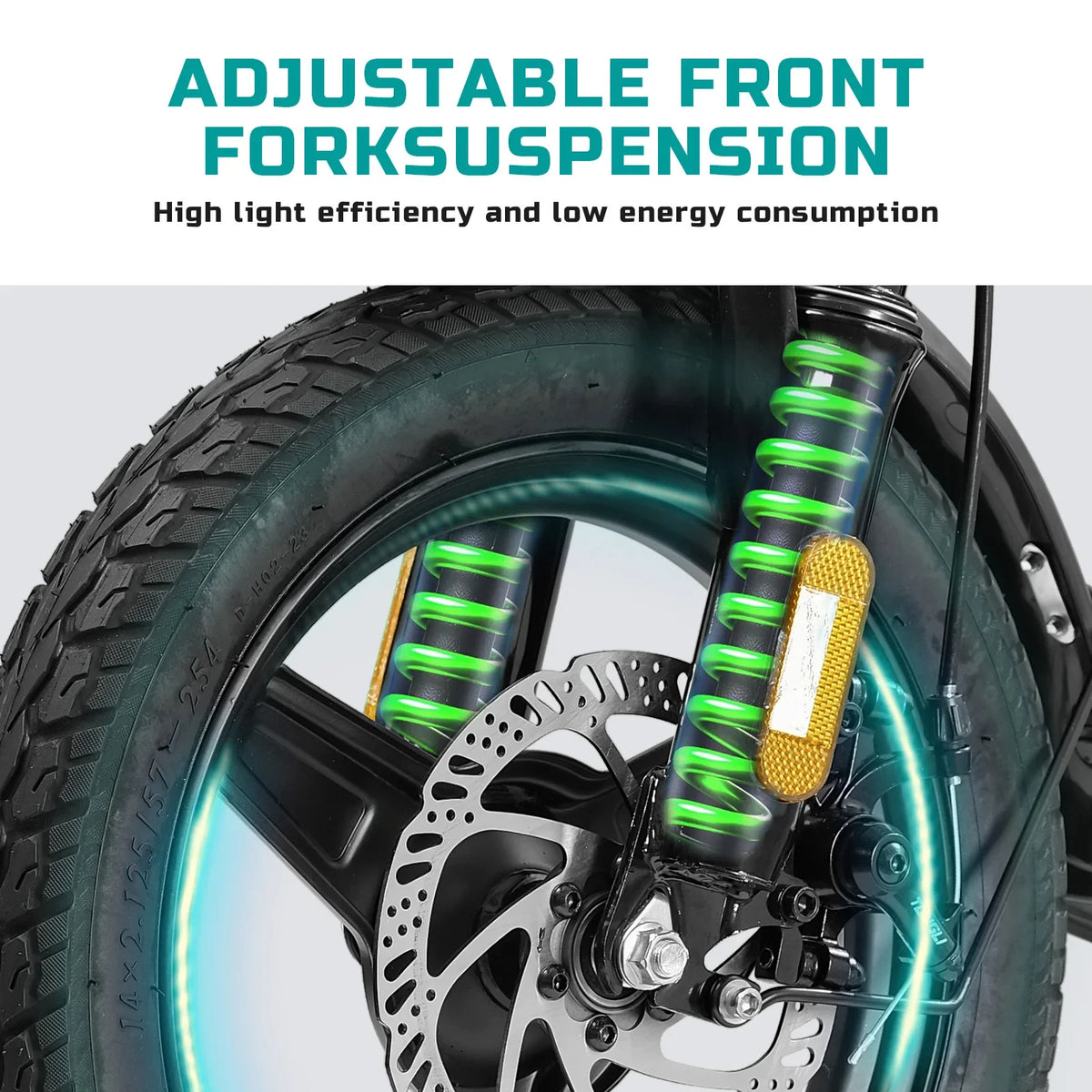 Terrosor 14-Inch 560W Peak Folding E-Bike | GYZMOGENIX