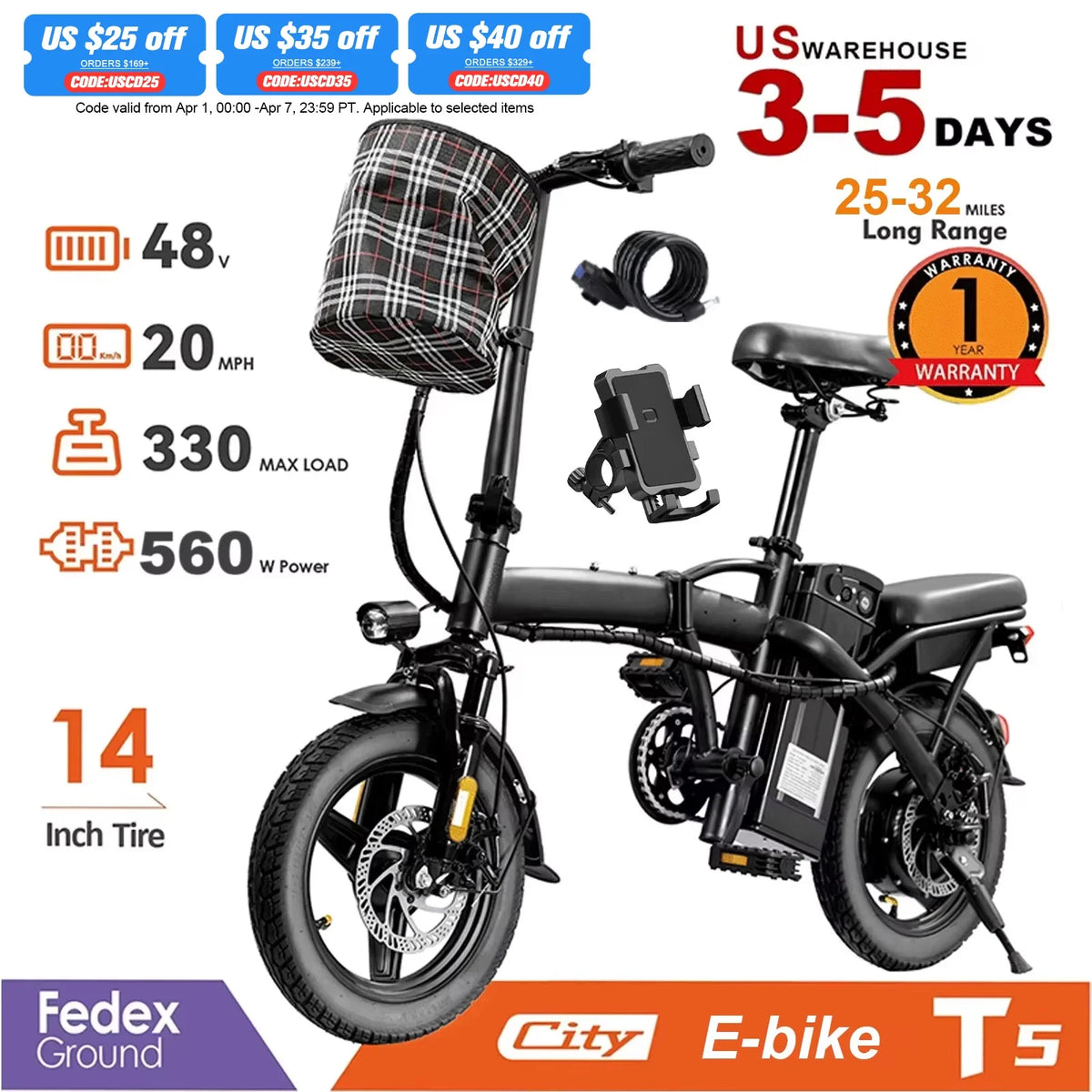 Terrosor 14-Inch 560W Peak Folding E-Bike | GYZMOGENIX