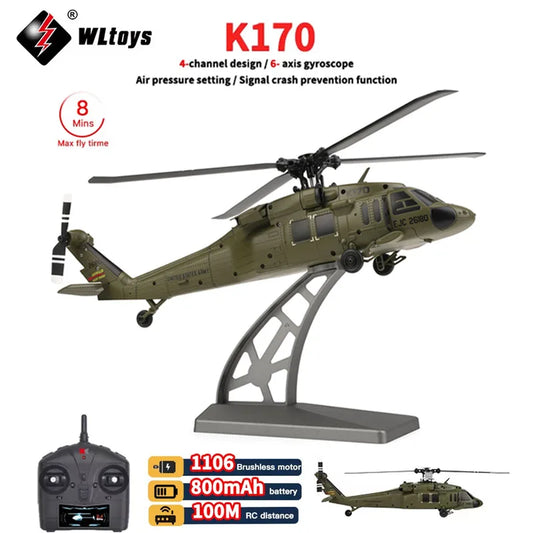 WLtoys K170 4CH RC Helicopter with Optical Flow and Altitude Hold