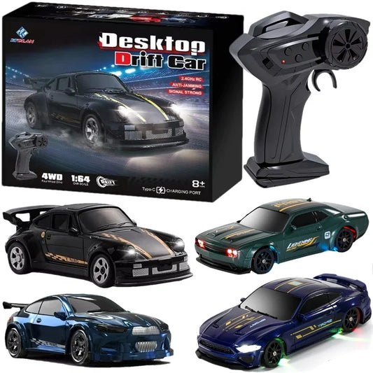 1:64 Scale 2.4GHz 4WD Mini RC Drift Car – Remote Control Racer