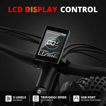 AMYET EB26 1000W 48V Fat Tire Electric Bike | GYZMOGENIX