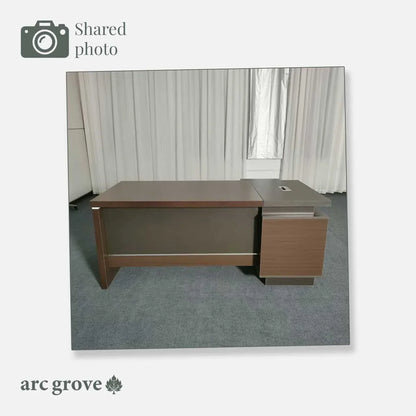 Hershey L-Shaped Executive Desk with Lockable Storage