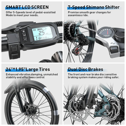 500W Peak 36V Electric Mountain Bike | GYZMOGENIX