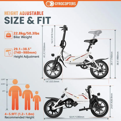 DUTRIEUX 350W 36V Folding Electric Bike | GYZMOGENIX