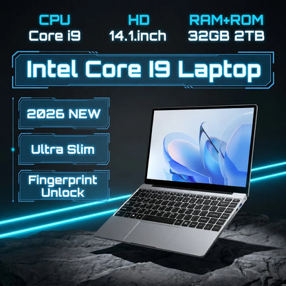LENO 14.1" Laptop Core i9 32GB RAM 2TB SSD | GYZMOGENIX